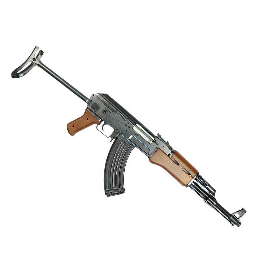 Металева копія автомата AK-47S пневматичний з відкидним прикладом