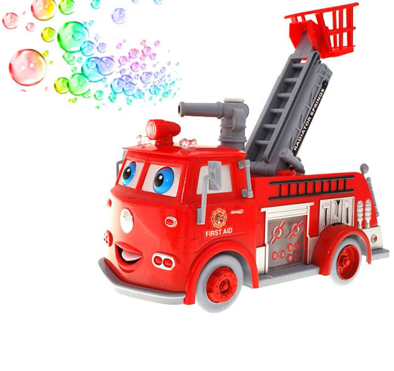 Музыкальная пожарная машина с мыльными пузырями