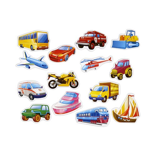 Мягкие магниты Vladi-toys 'Транспорт'