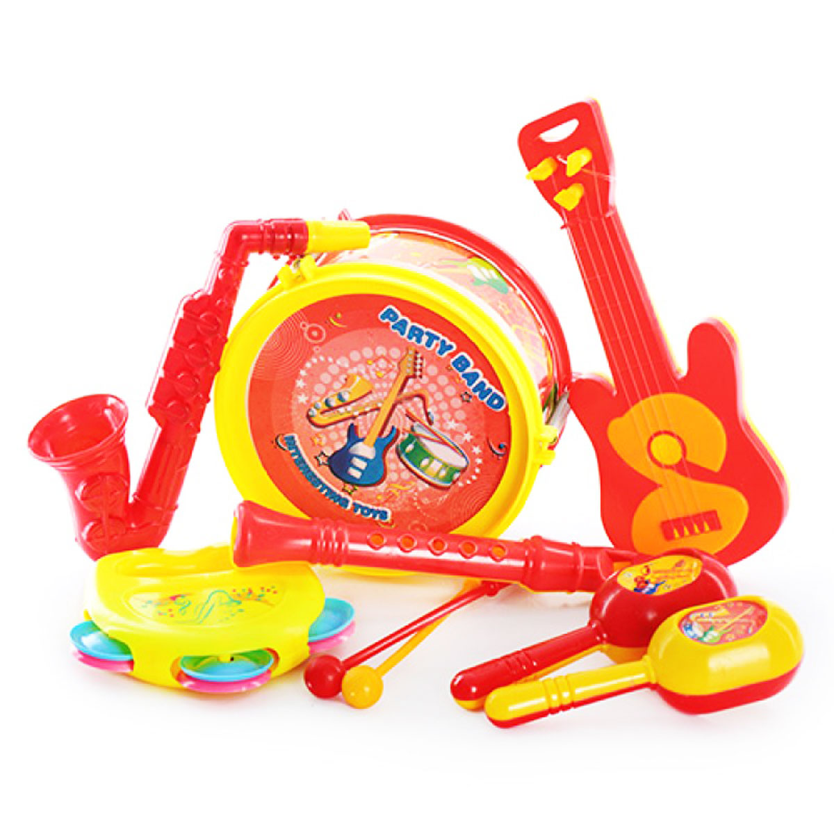 Набір дитячих іграшкових музичних інструментів