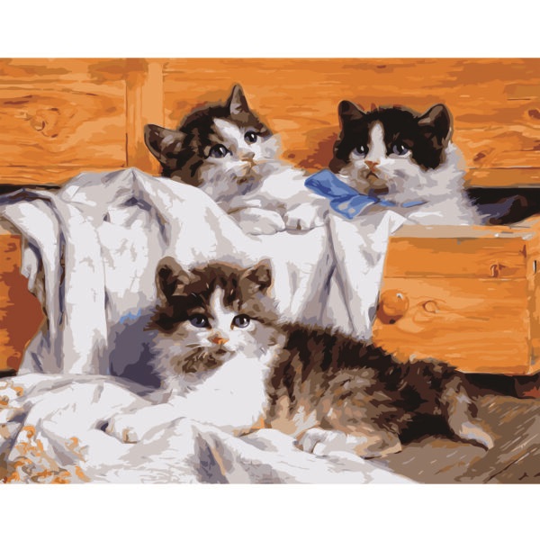 Набір для малювання картина за номерами 'Кошенята'