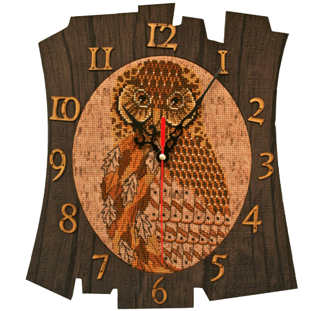 Набор для создания часов с вышитой крестиком основой 'Время мудрости'