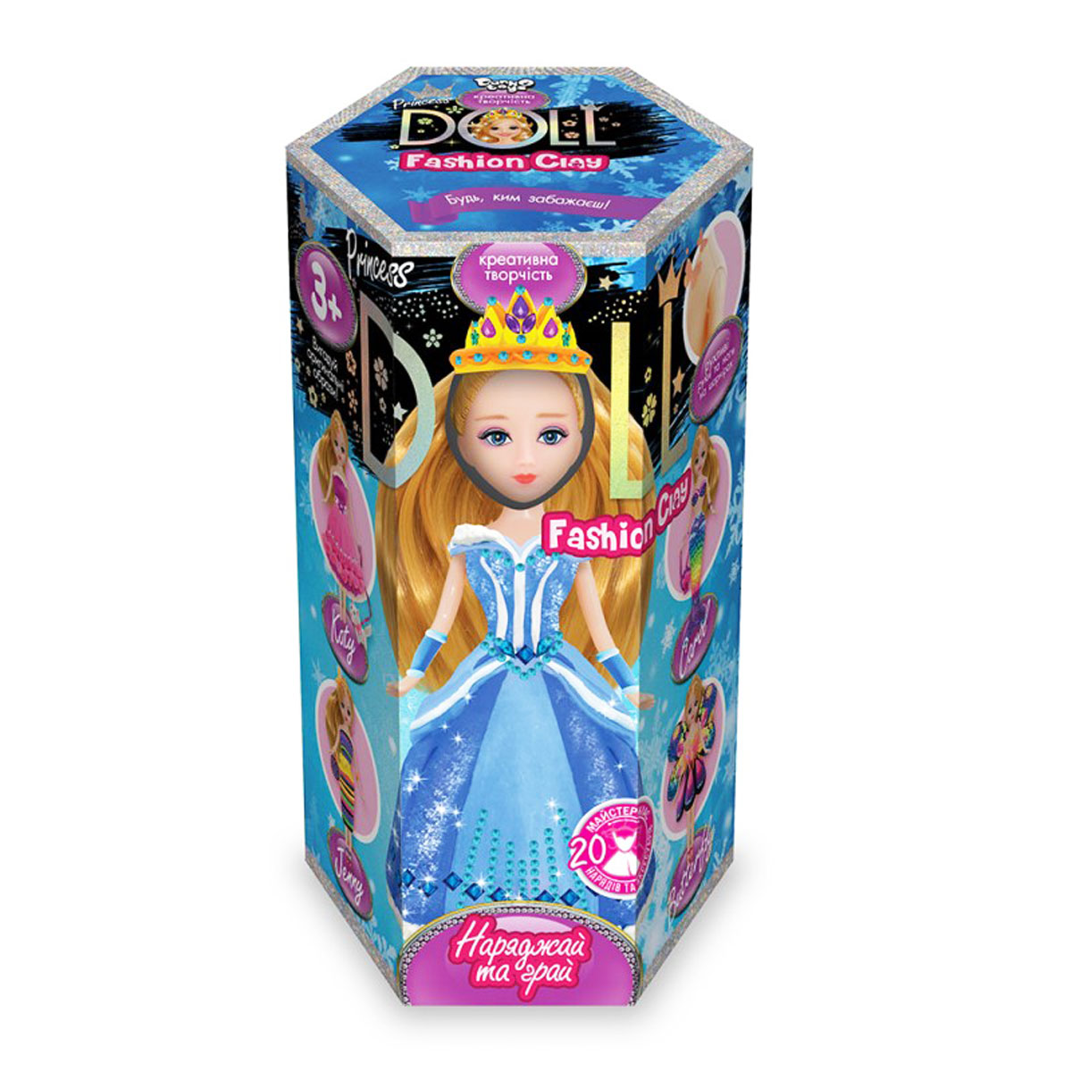 Набір для творчості 'Princess doll' пластилін українська мова