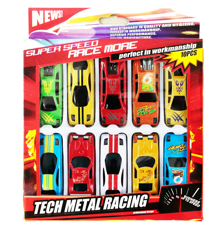 Набор игрушечных мини моделей гоночных машин