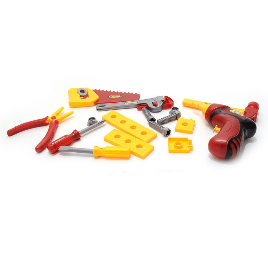 Набір іграшкових будівельних інструментів