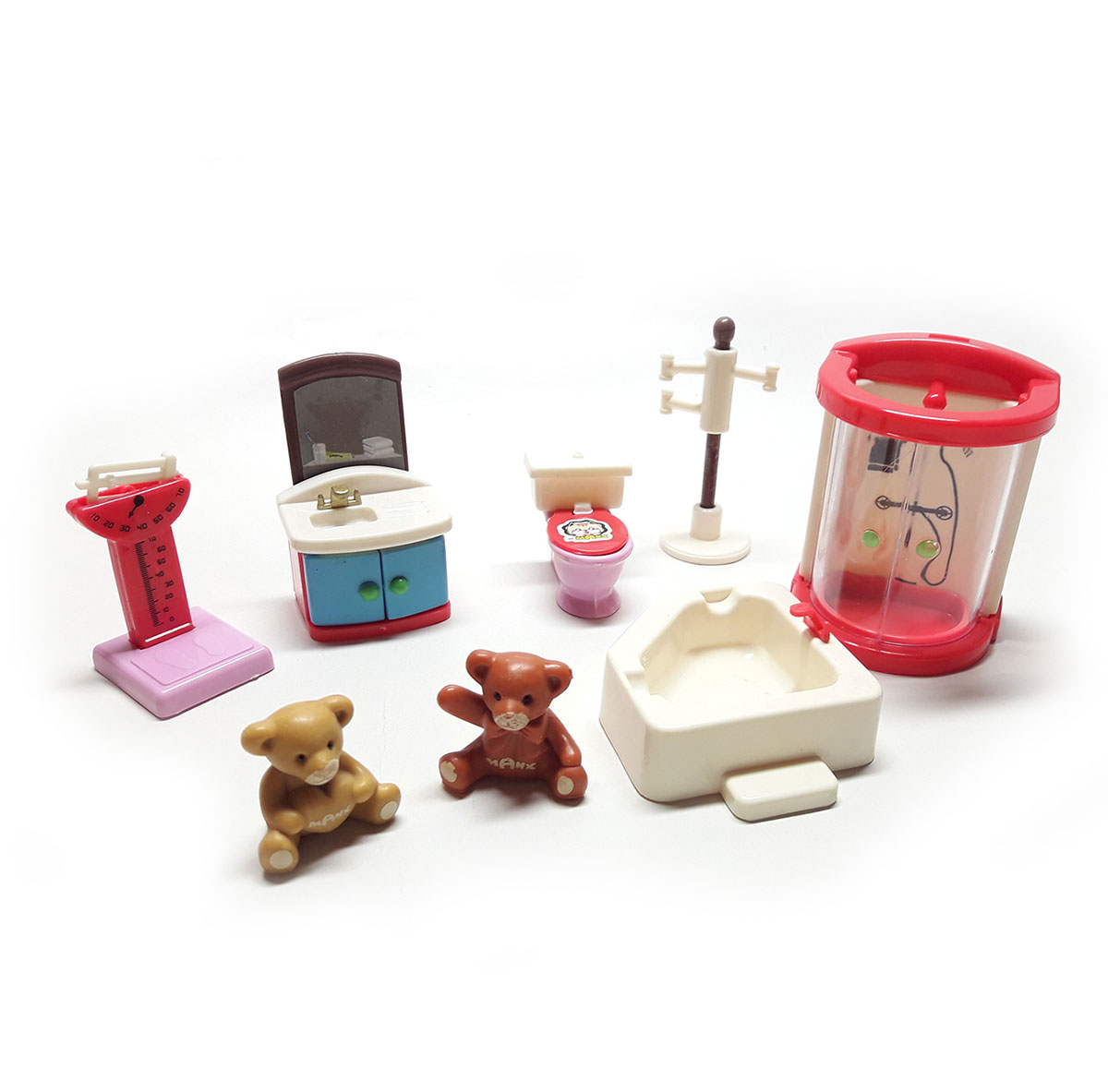 Набор игрушечной мебели с мишками 'Ванная комната'