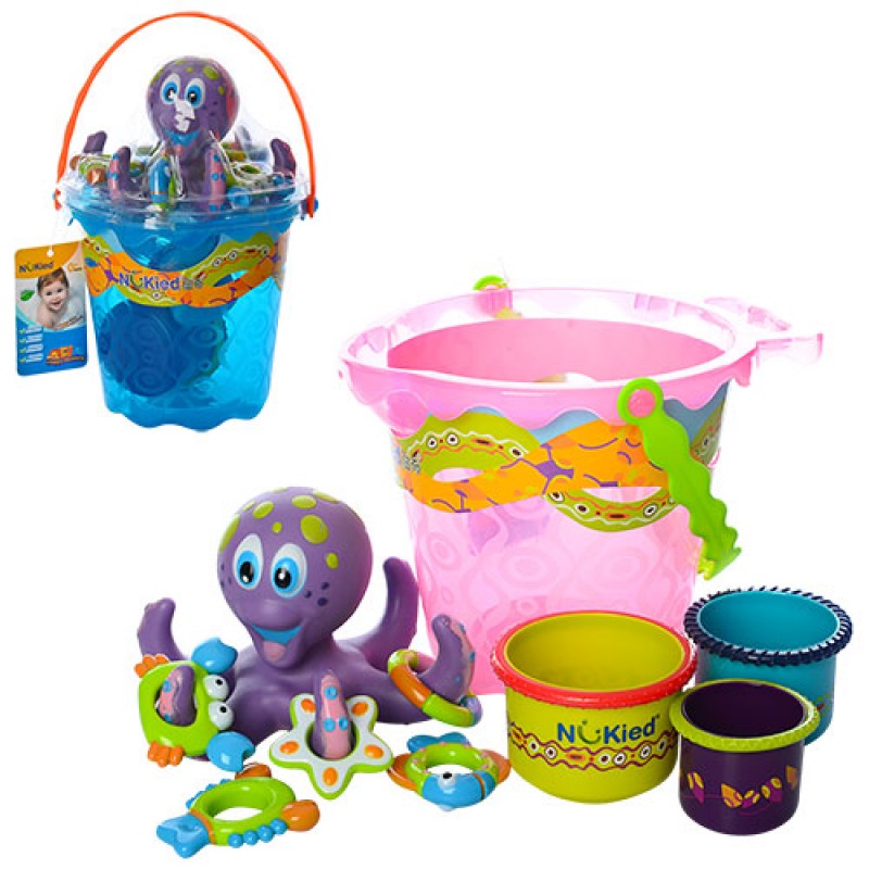 Набор игрушек для купания 'Осьминог с аксессуарами'