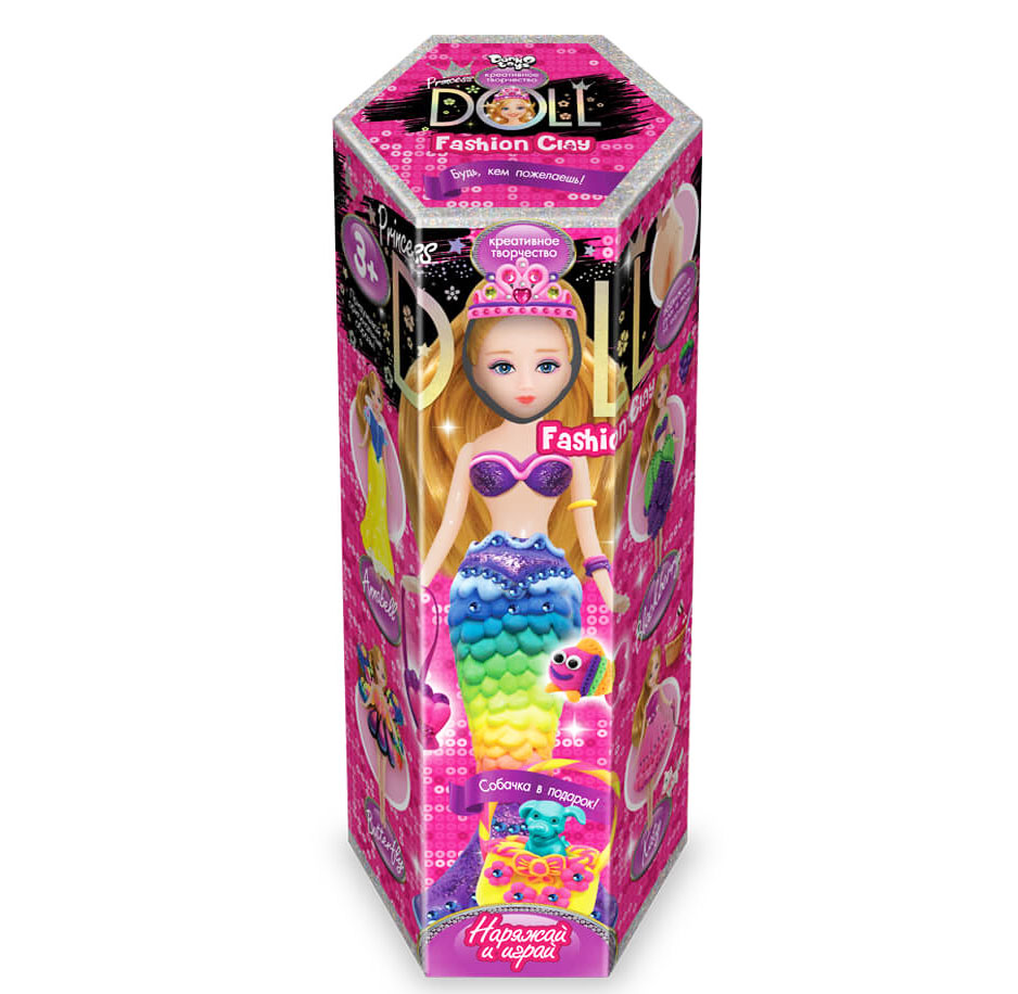 Набор креативного творчества 'Princess doll' пластилин
