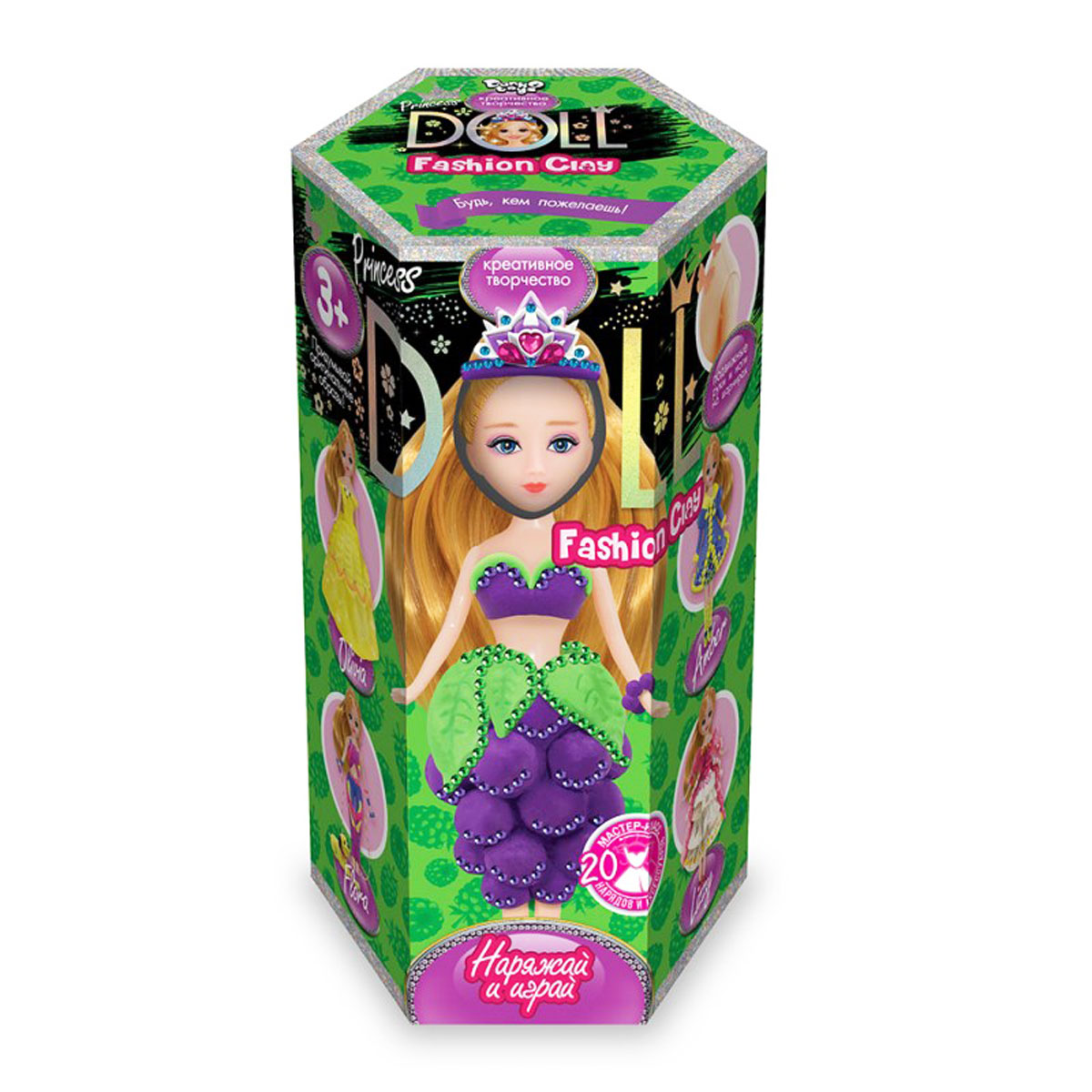 Набор творчества 'Princess doll' пластилин русский язык