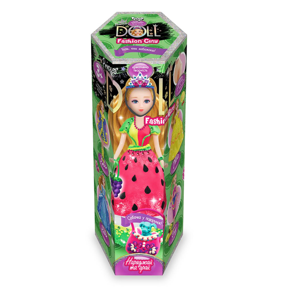 Набор творчества 'Princess doll' пластилин украинский язык