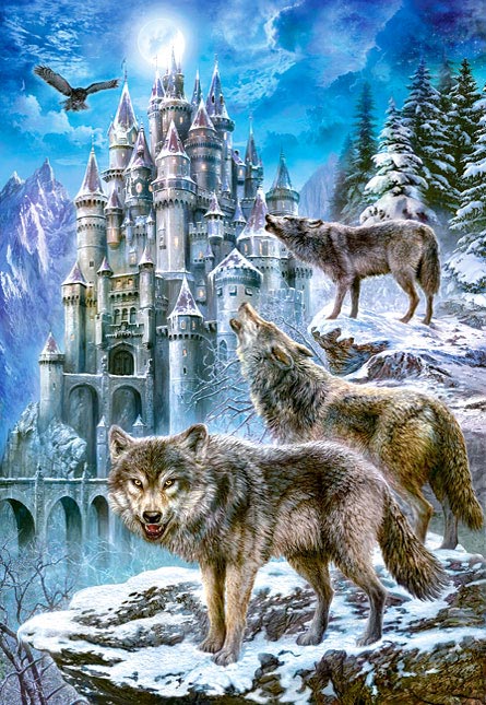 Пазлы Castorland 1500 элементов 'Волки и замок'