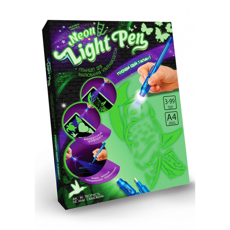 Планшет для рисования ультрафиолетом 'Neon light pen'