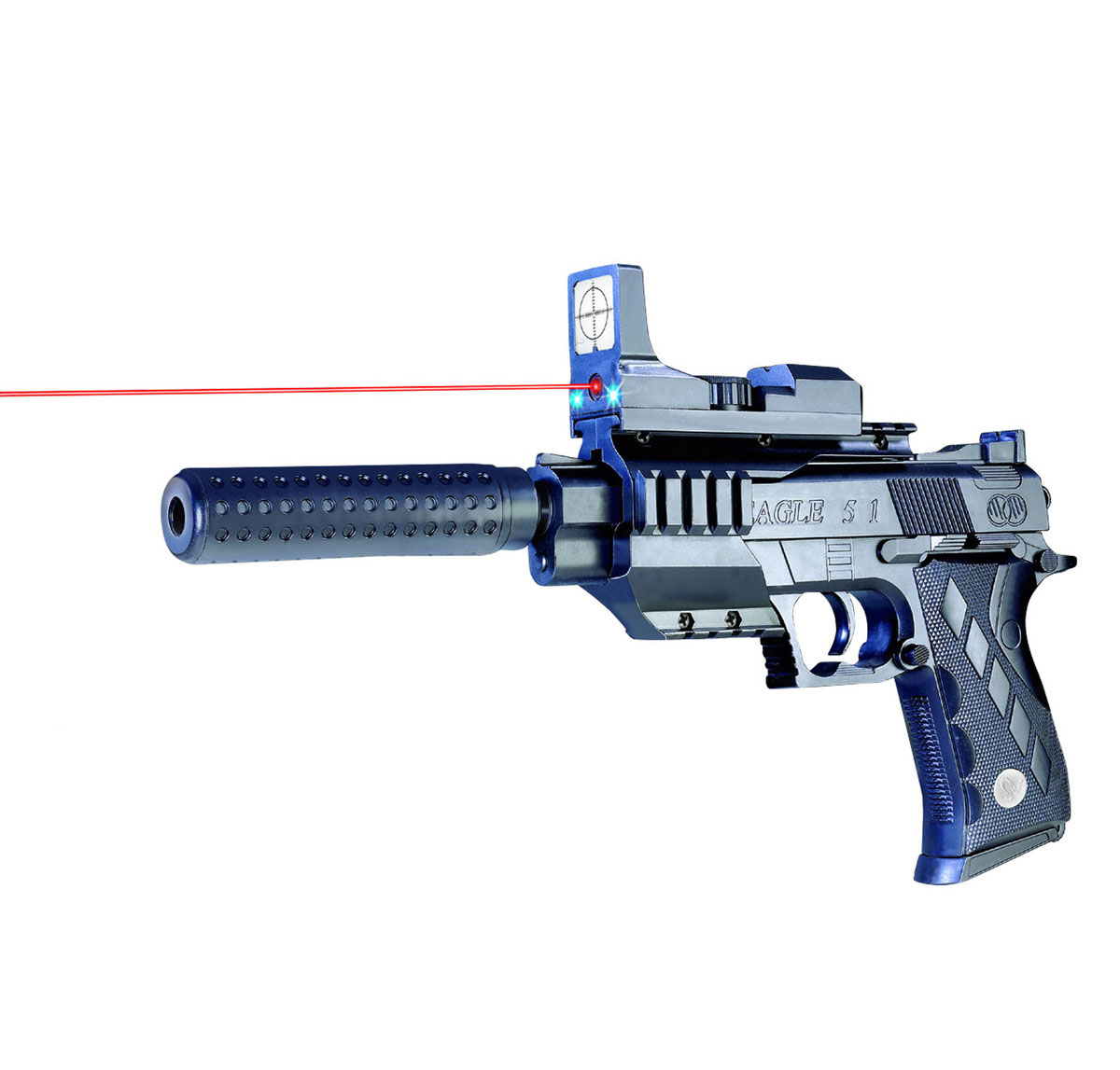 Детский пневматический пистолет с лазерным прицелом