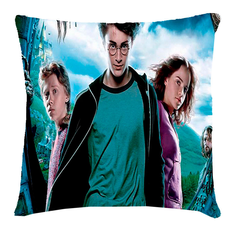 Подушка еко з принтом Гаррі Поттер і його друзі