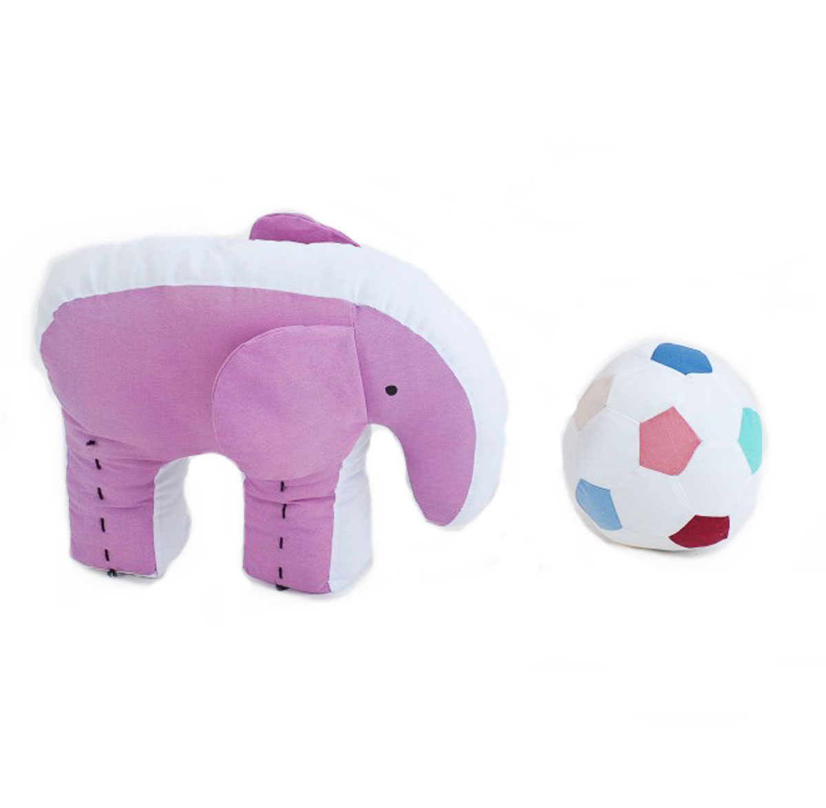 Подушка игрушка 'Слон и Мяч'
