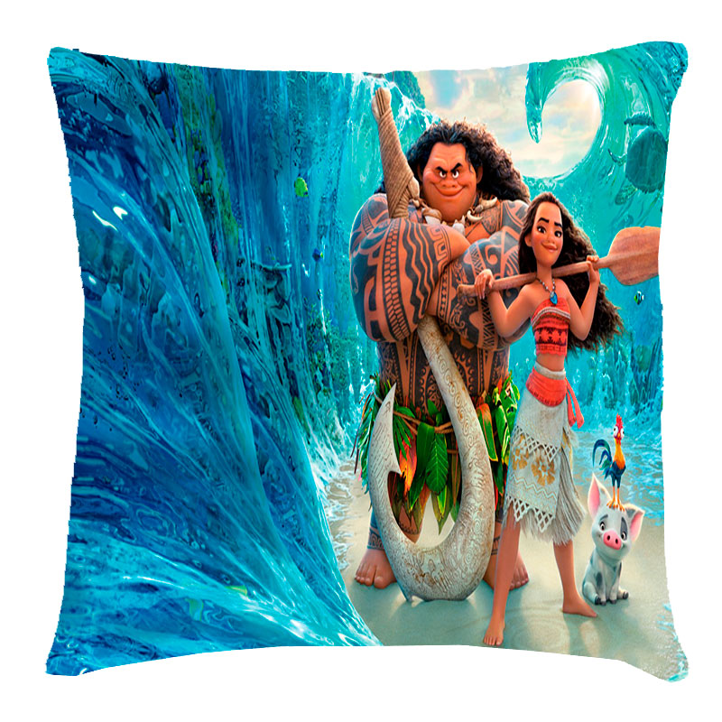 Подушка з 3Д малюнком 'Моана та Мауї'