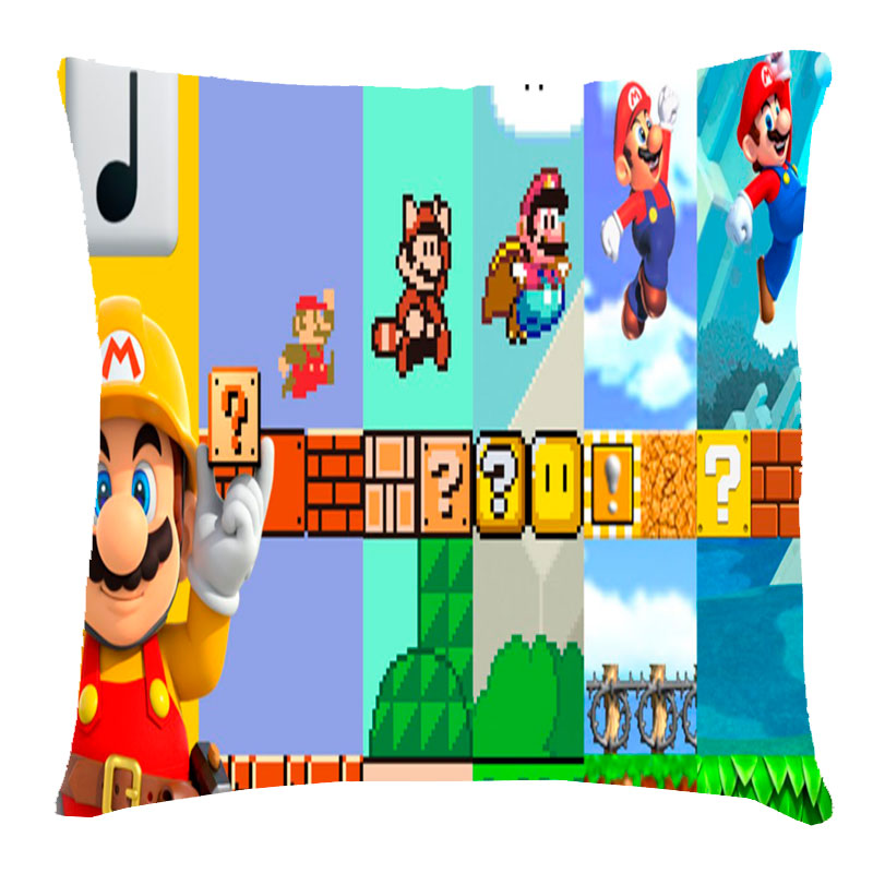 Подушка с принтом 3Д 'Супер Марио'