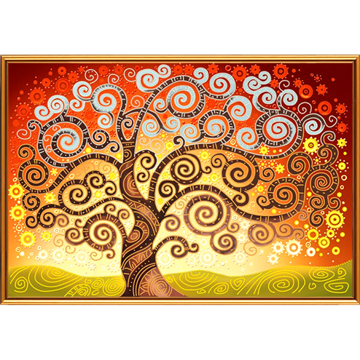 Рисунок-схема для вышивки бисером(атлас) 'Дерево счастья'