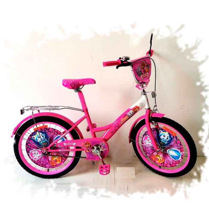 Розовый детский велосипед 'Щенячий патруль' 20'