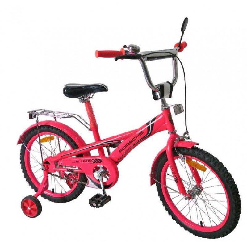 Рожевий двоколісний велосипед 'Порше'