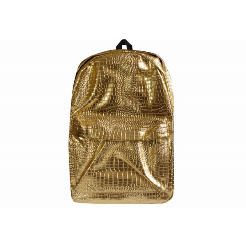 Рюкзак полиуретановый  золотого цвета