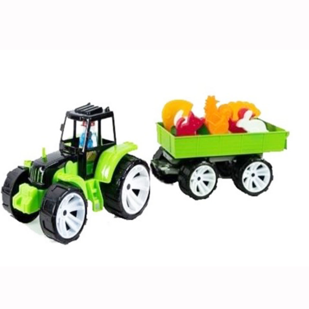 Трактор игрушечный 'Ферма' цветной