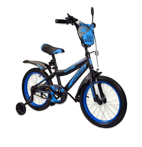 Велосипед 2-х колёсный 16' чёрно-синий 'Like2bike Dark Rider'