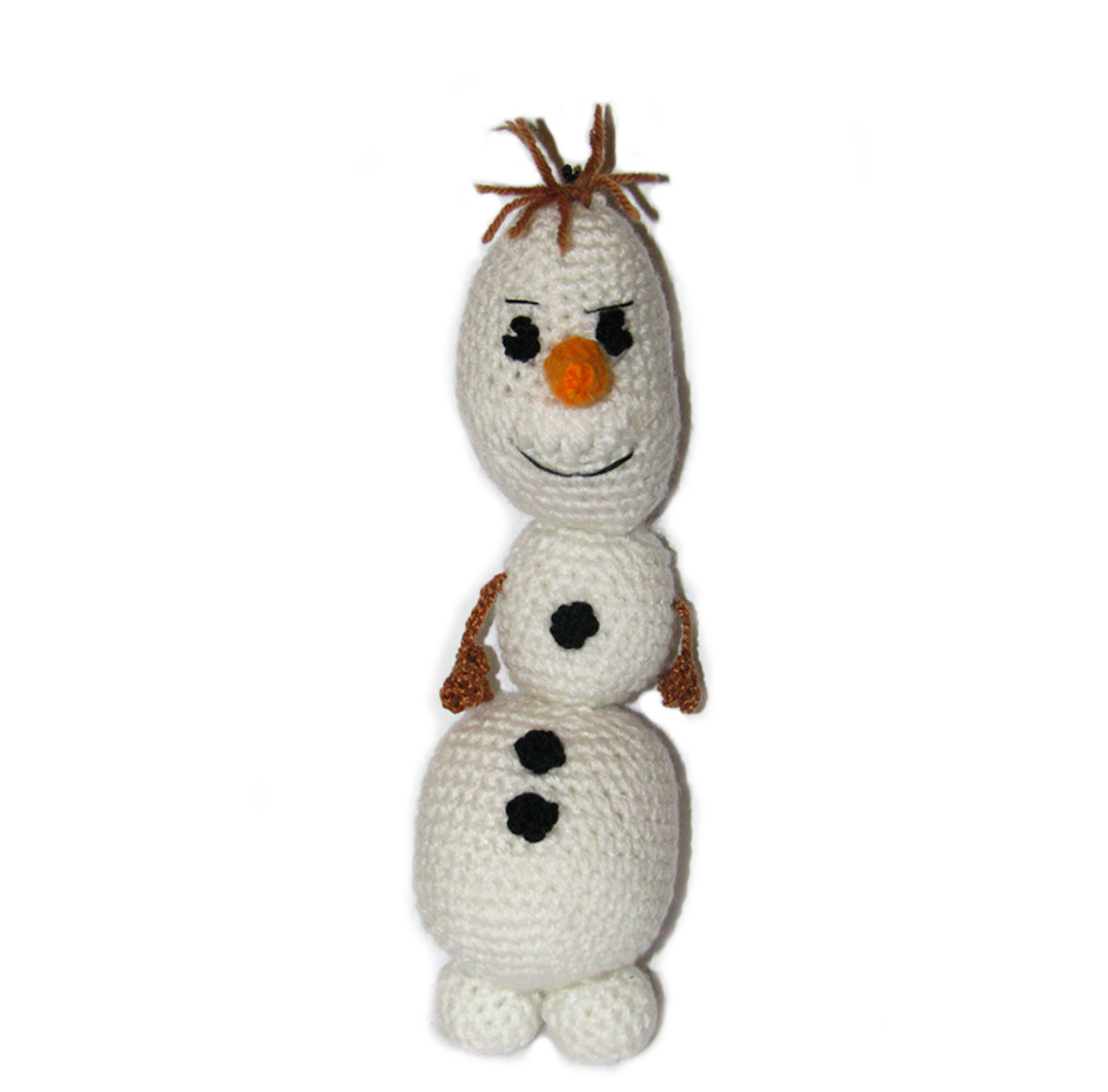 Вязаный игрушечний снеговик Олаф