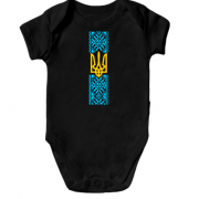 Детское боди Вышиванка с гербом Украины