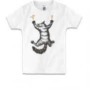 Детская футболка Счастливый кот