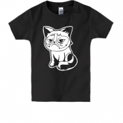 Детская футболка Злой кот