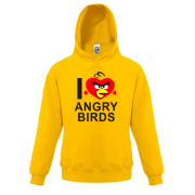 Детская толстовка I love Angry Birds