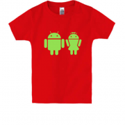 Детская футболка Android couple