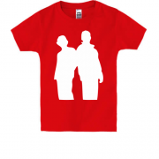 Детская футболка "Силуэты Дина и Сэма"