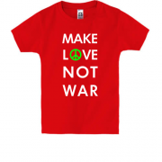 Детская футболка "Make Love, Not War"