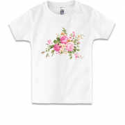 Дитяча футболка з малюнком троянд