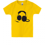Дитяча футболка навушники