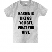 Детская футболка Karma