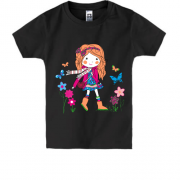 Детская футболка Девочка на прогулке