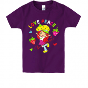 Детская футболка strawberry"Lowe peace"