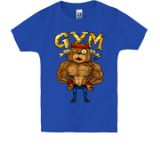 Детская футболка Gym с бульдогом (мульт)