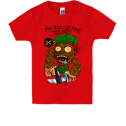 Дитяча футболка з написом Не буди в мені звіра