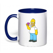 Чашка "Гомер Симпсон ест пончик"