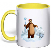 Чашка "Маша і Ведмідь" Ведмедик взимку