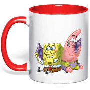 Чашка с героем "Губка Боб и Морская звезда Патрик"