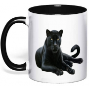 Чашка с животным "Черная пантера"