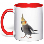 Чашка с картинкой "Попугай Корелла"