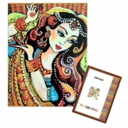 Алмазна мозаїка неонова "Дівчина з Індії"
