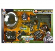 Великий іграшковий набір з каскою "Військовий"