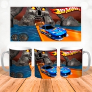 Чашка с принтом 3Д "Hot Wheels Driver Stunt"